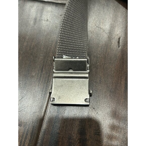 Columbia Canvas Belt Gray Silver Adjustable Fit Metal Buckle Outdoor Workwear - Picture 4 of 8